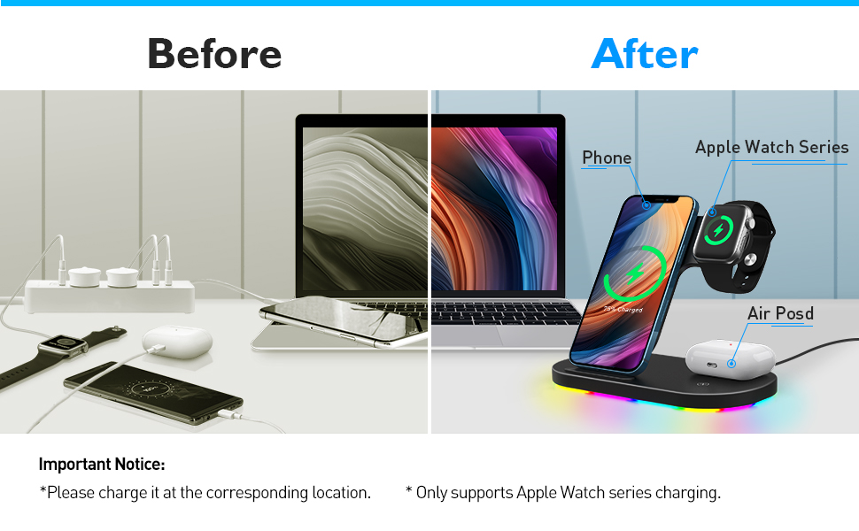 3 IN 1 Wireless Charger