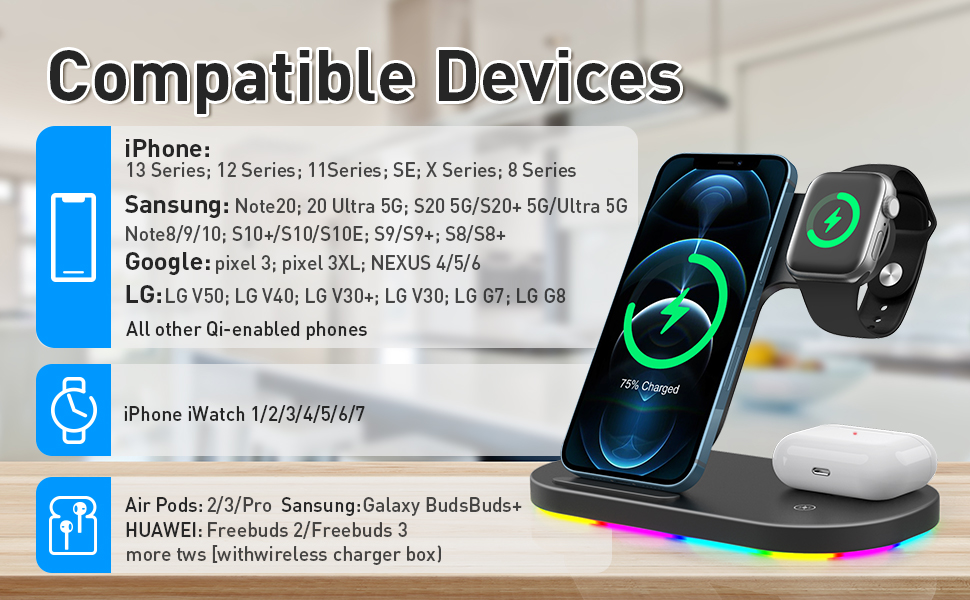 3 IN 1 Wireless Charger