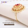 Tayis Flower Napkin Rings Set