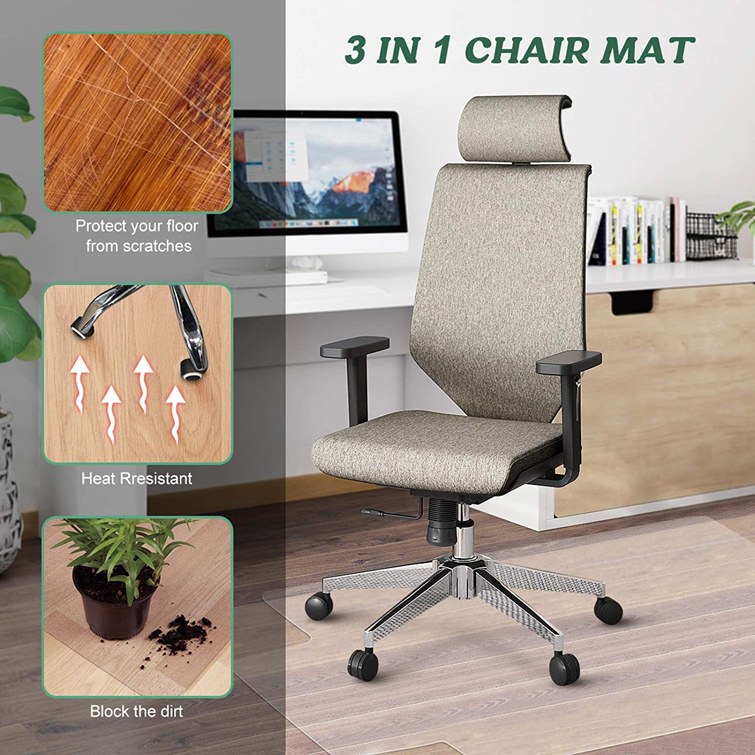 Fruiteam Office Chair Mat