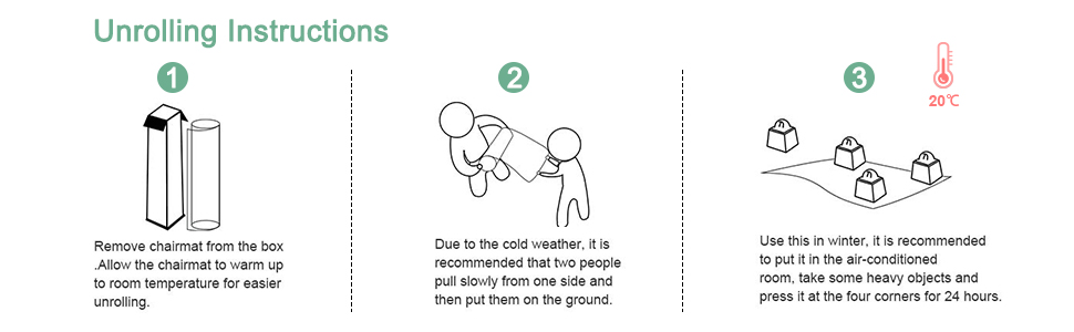 Fruiteam Office Chair Mat