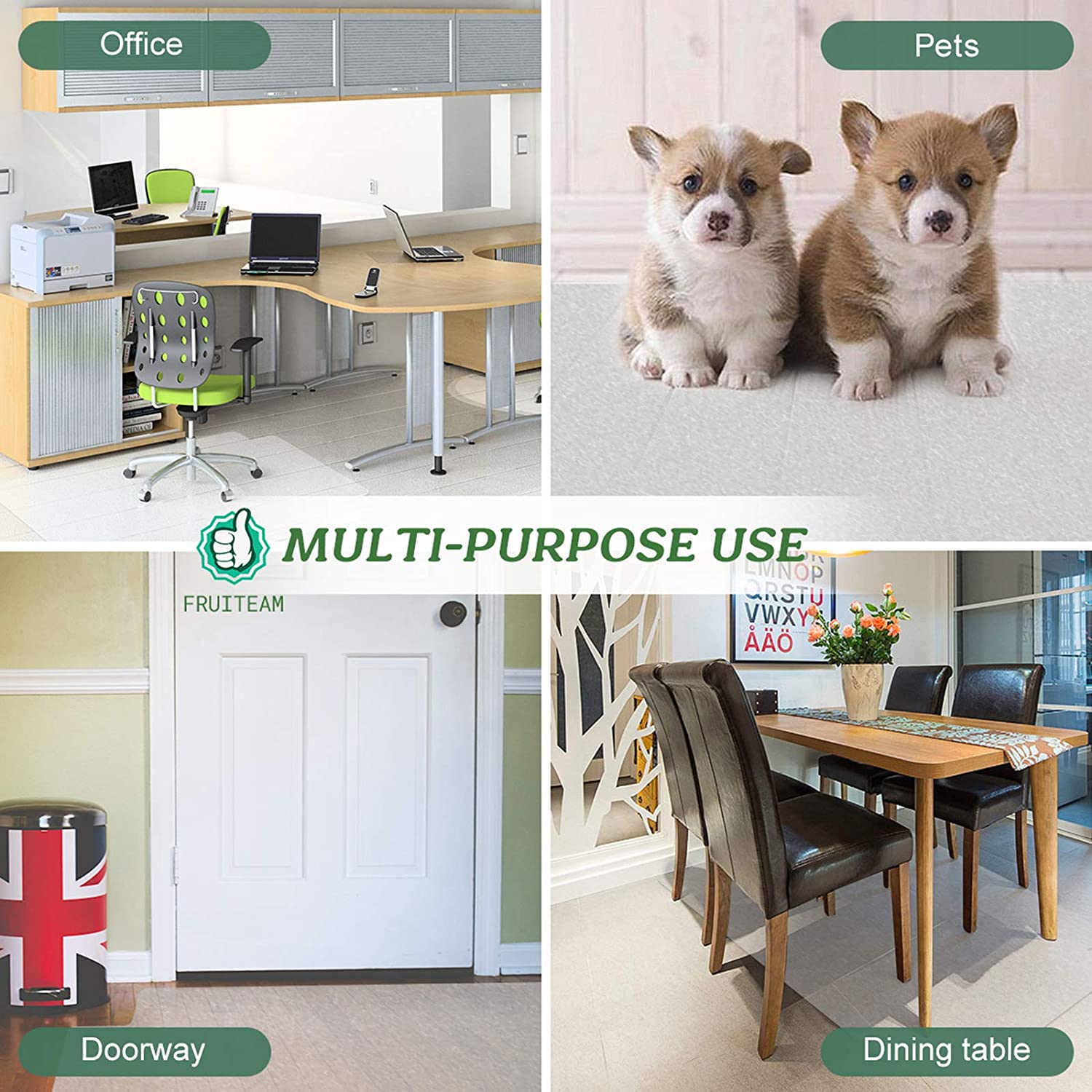 Fruiteam Office Chair Mat