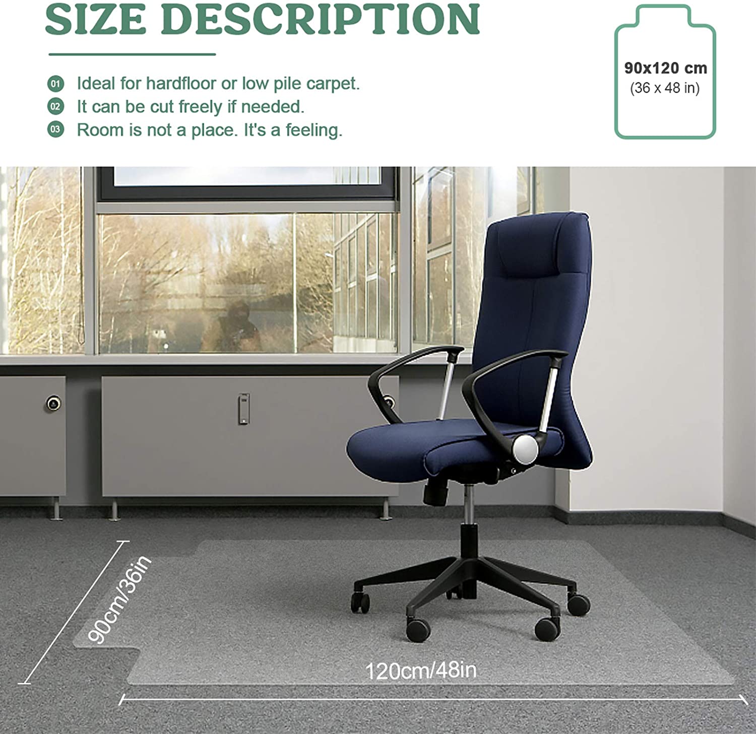 Fruiteam Office Chair Mat