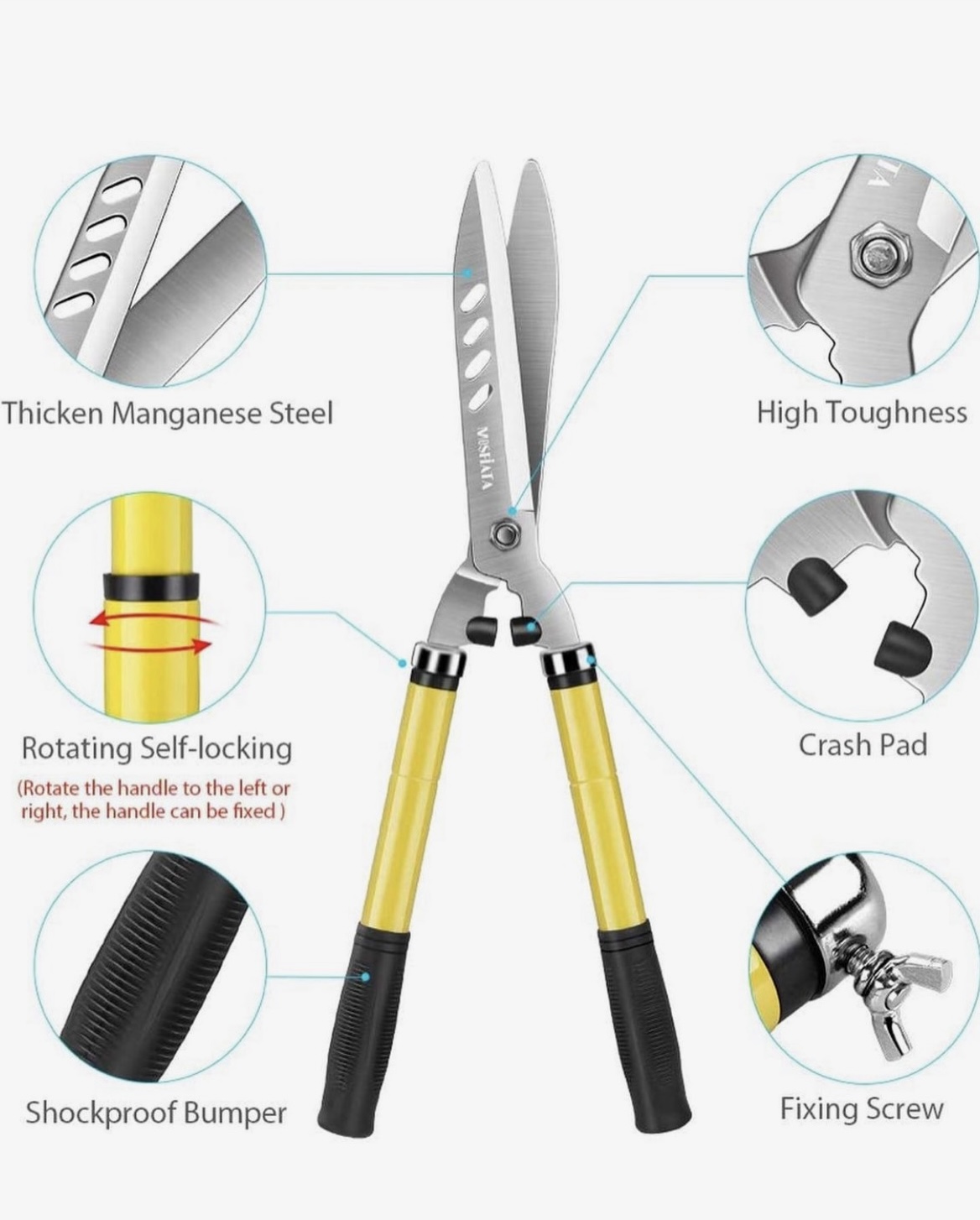 MOSFiATA Garden Hedge Shears