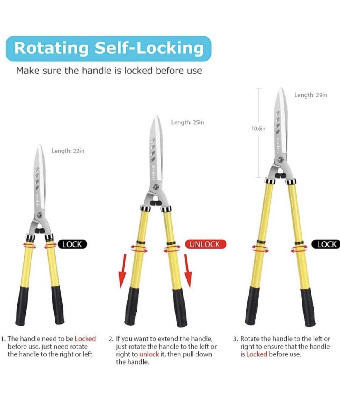 MOSFiATA Garden Hedge Shears