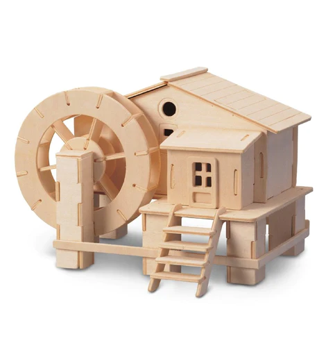 Water Mill Wooden 3-D Puzzle