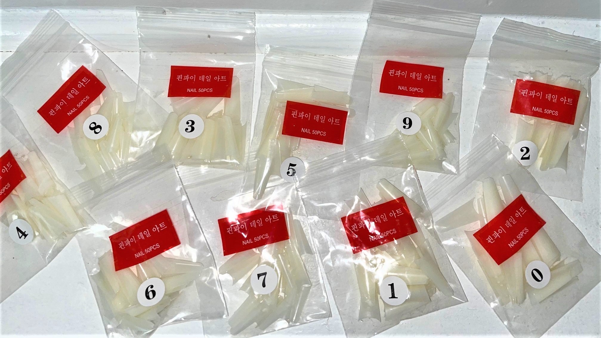 Long French Acrylic Nail Tips