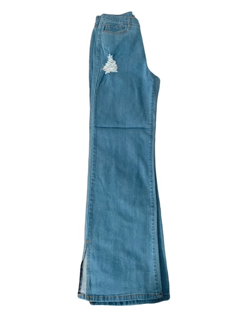 Medium Stone Wide Leg Jeans