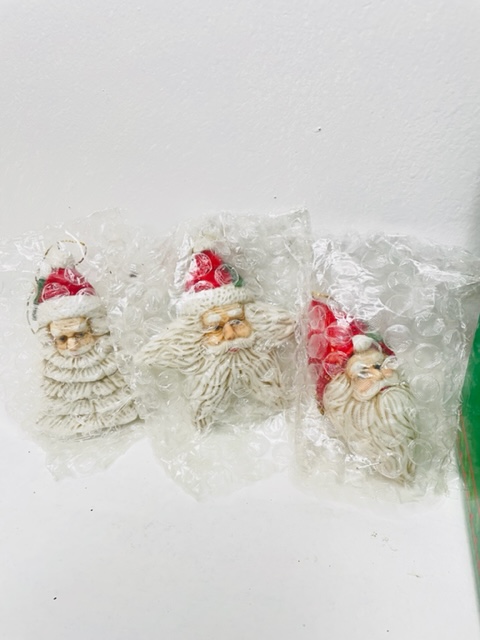Old Fashion Santa Ornaments