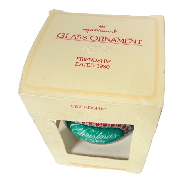 Hallmark Glass Friendship Ornament