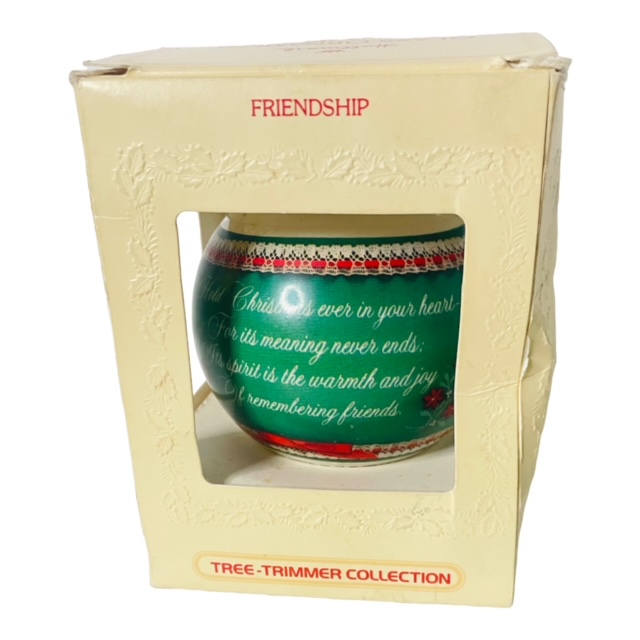 Hallmark Glass Friendship Ornament