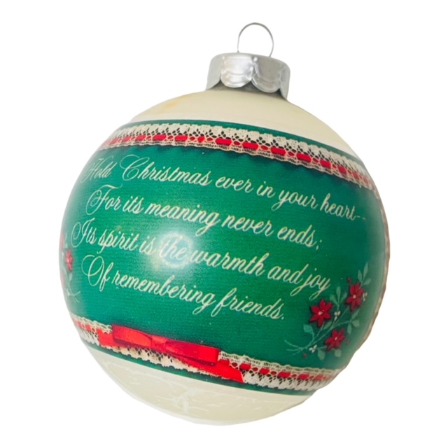 Hallmark Glass Friendship Ornament