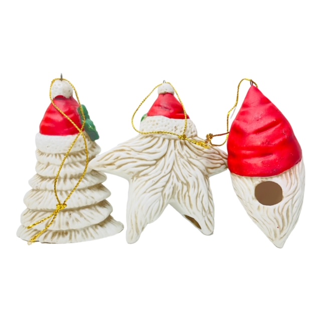 Old Fashion Santa Ornaments