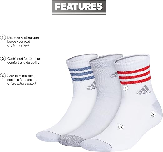 Adidas Men's Cushioned Socks
