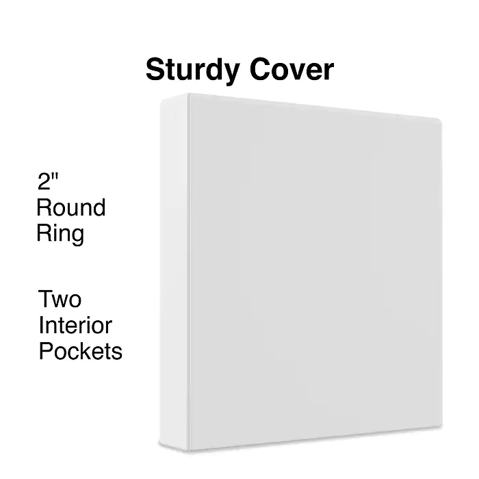 binder2 Staples 2" 3-Ring View Binder