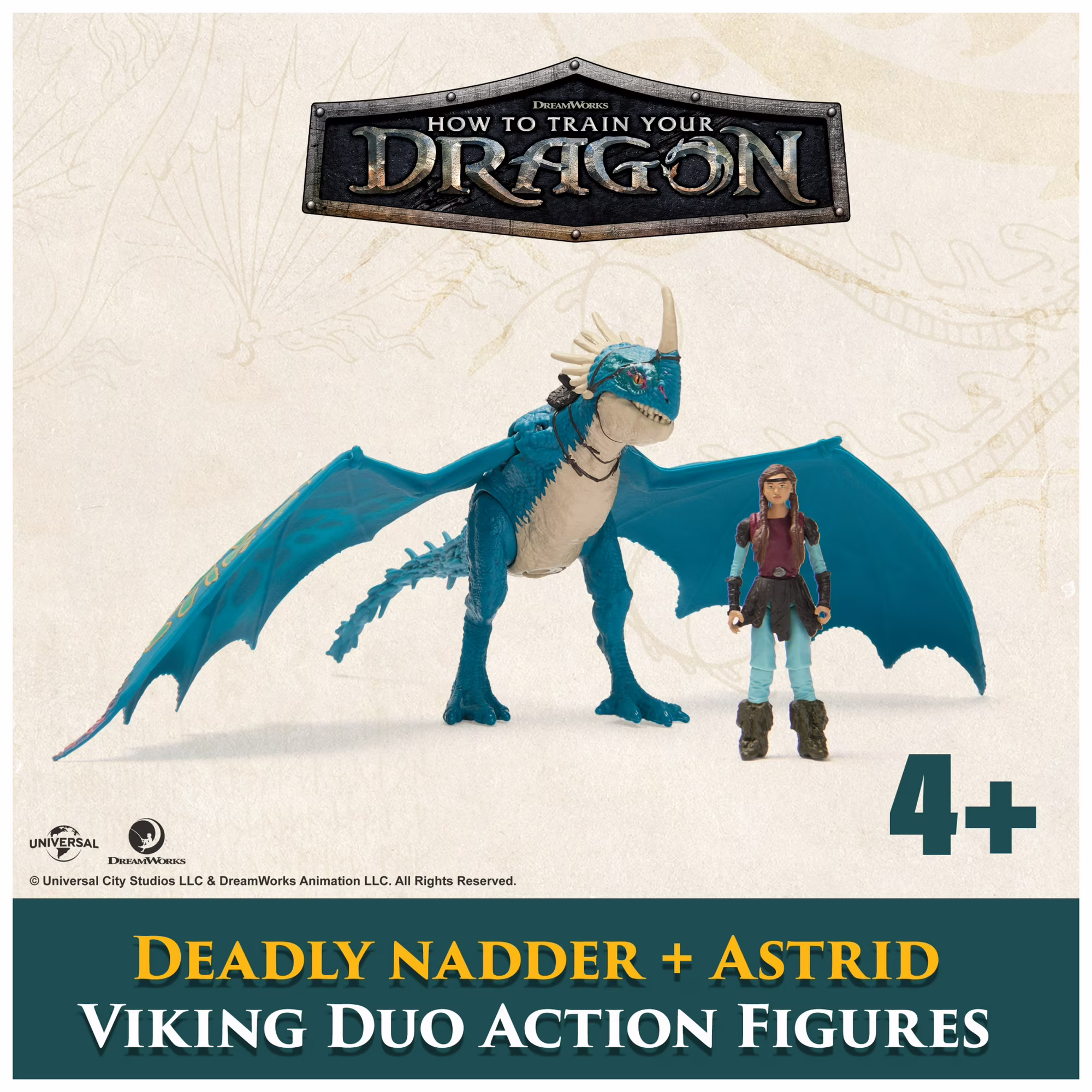 Deadly Nadder & Astrid | DreamWorks Dragons Duo Figures