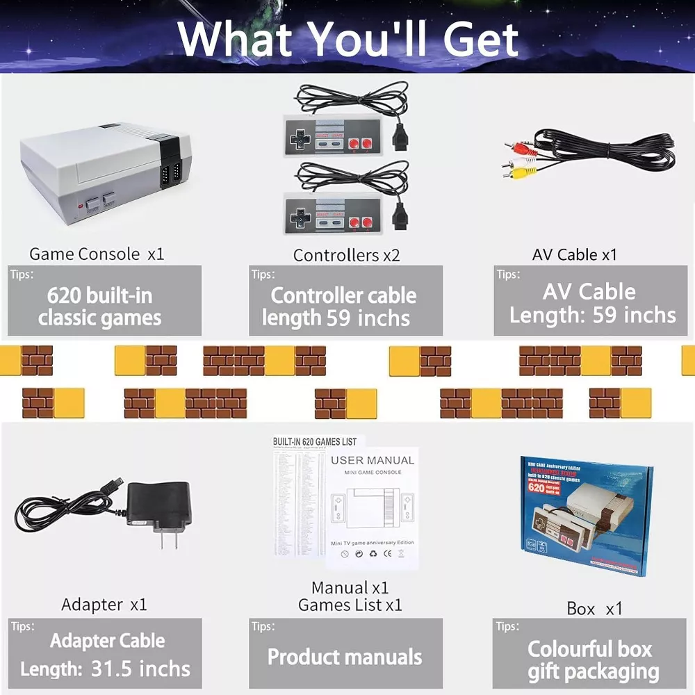 Nintendo Classic Mini NES Console | 620 Built-In Games