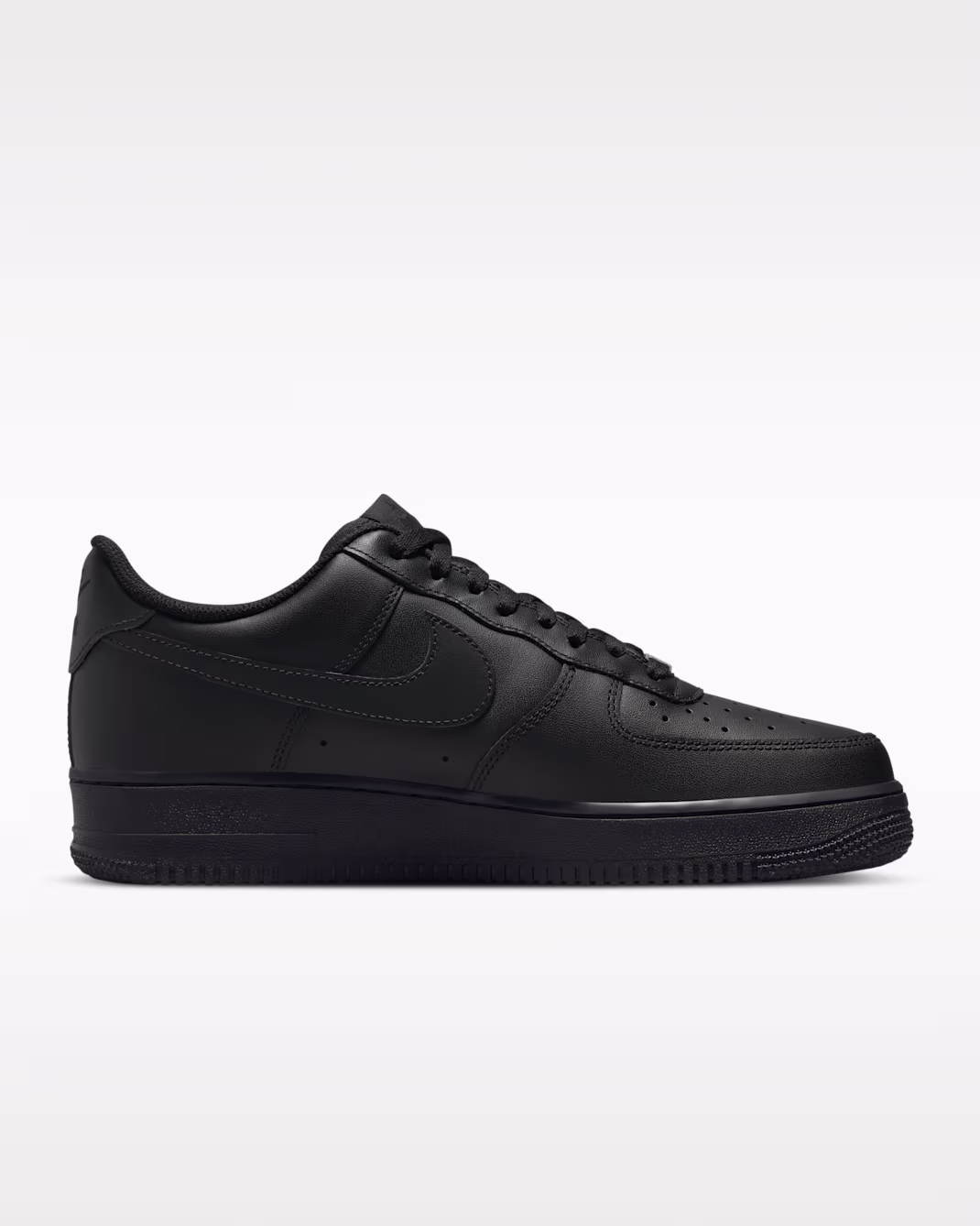 Nike Air Force 1 '07 Black Men's Shoes | Triple Black