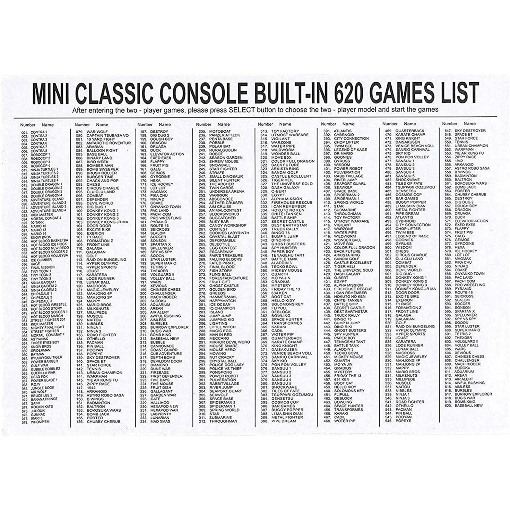 Nintendo Classic Mini NES Console | 620 Built-In Games