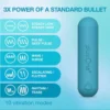 teal1 plusOne Vibrating Bullet | Waterproof Rechargeable Massager