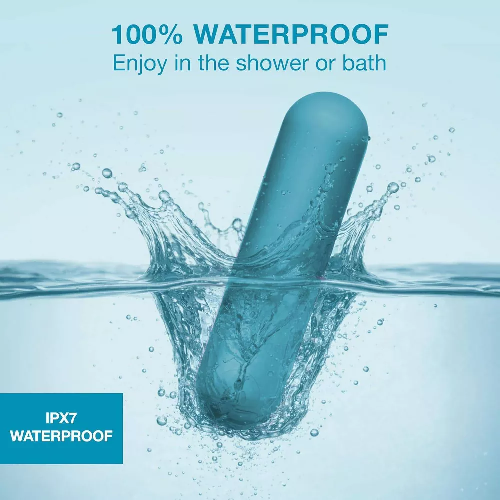 teal2 plusOne Vibrating Bullet | Waterproof Rechargeable Massager
