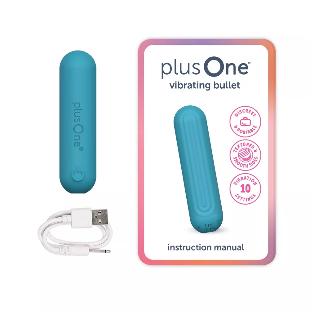 teal7 plusOne Vibrating Bullet | Waterproof Rechargeable Massager