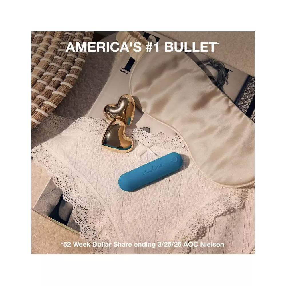 teal8 plusOne Vibrating Bullet | Waterproof Rechargeable Massager