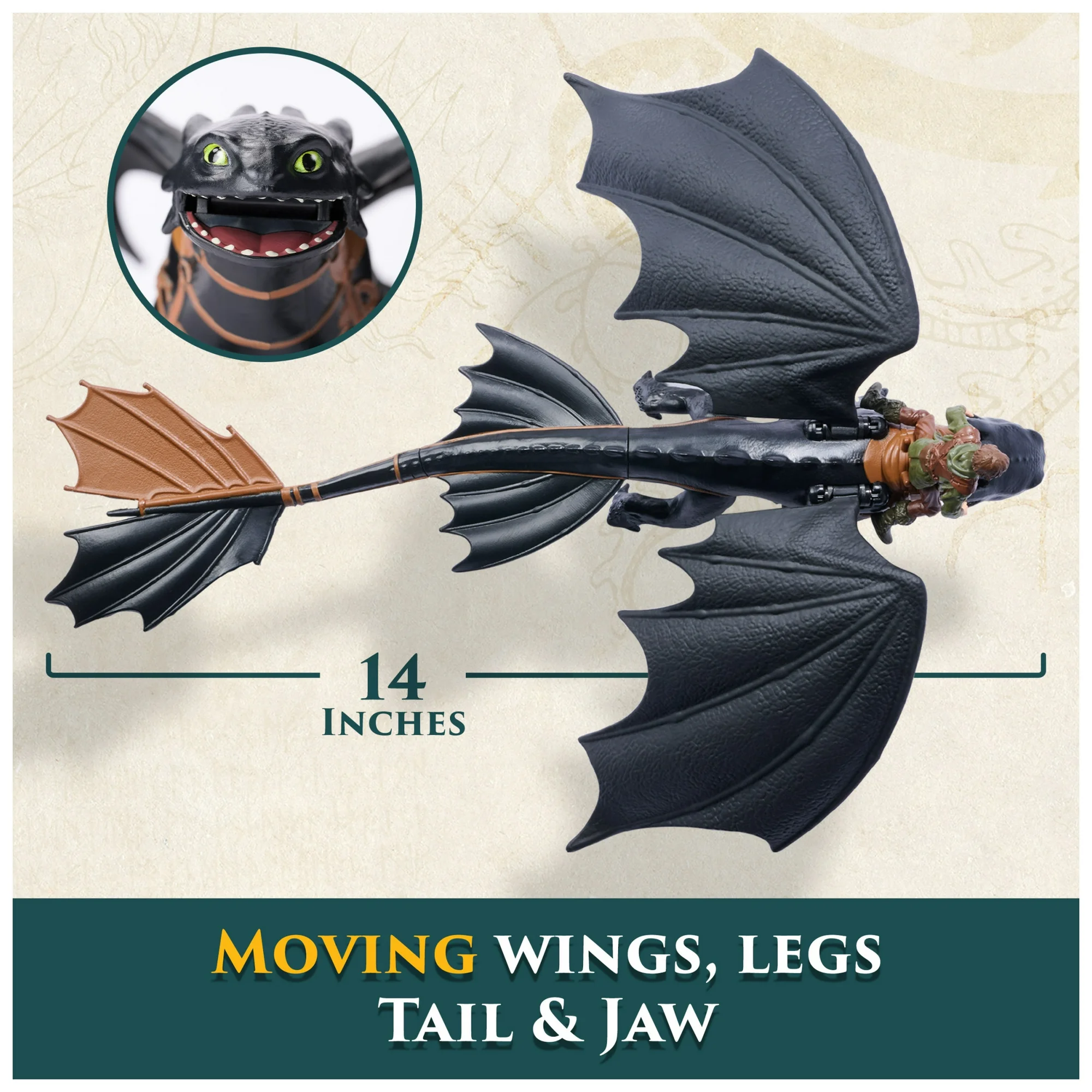 th4 Toothless & Hiccup | DreamWorks Dragons Viking Duo Figures