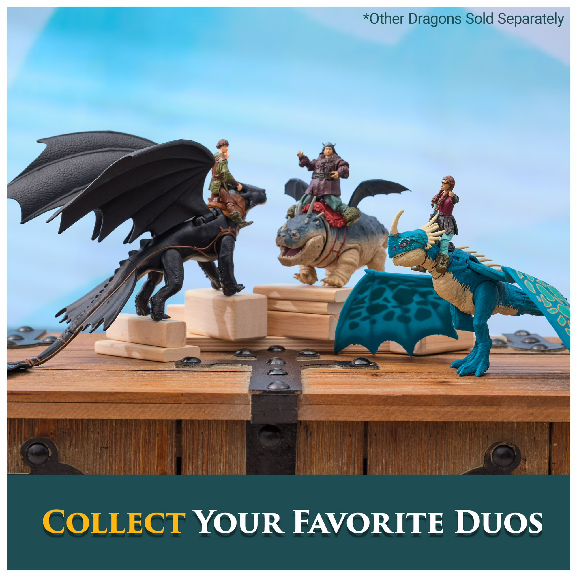 th6 Toothless & Hiccup | DreamWorks Dragons Viking Duo Figures