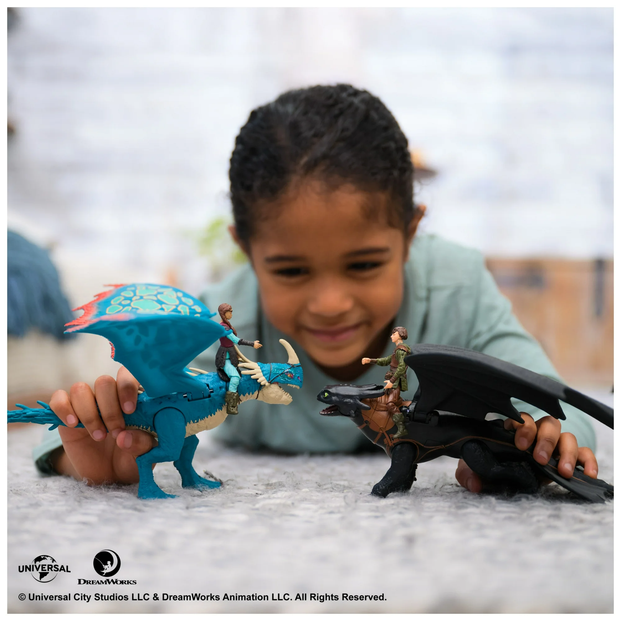 th8 Toothless & Hiccup | DreamWorks Dragons Viking Duo Figures
