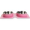 EveryYay Silicone Double Diner Dog Bowl Set