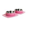 EveryYay Silicone Double Diner Dog Bowl Set