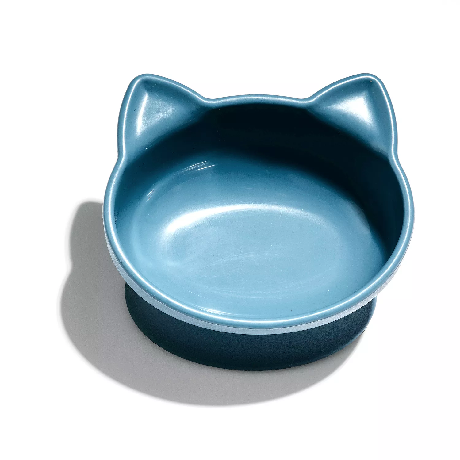 Kitty City Large Raised Kitty-Shaped Cat Bowl | 2-Piece Set