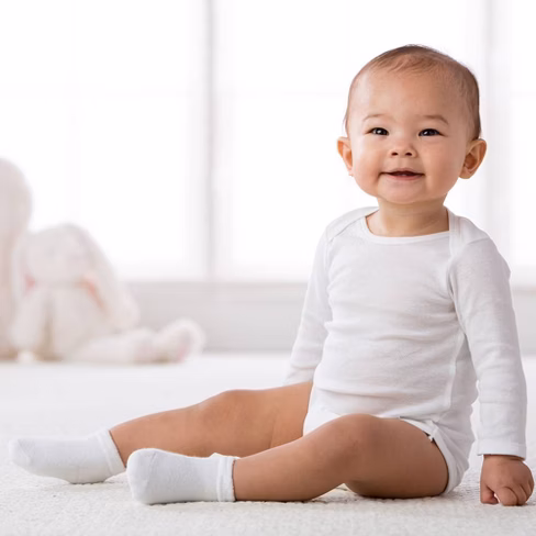 Gerber Baby 6pk Wiggle-Proof Socks | White