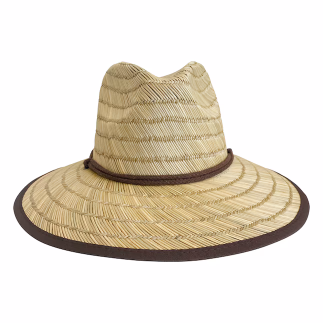 in Natural Straw Wide-Brim Hat