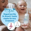 Dr. Brown's HappyPaci One-Piece 100% Silicone Pacifier | 3-Pack
