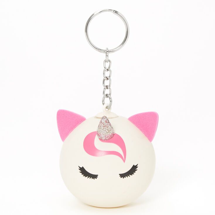 3937e21d88be2fe29f719fab164c87e4 Claire's Unicorn Stress Ball Keychain