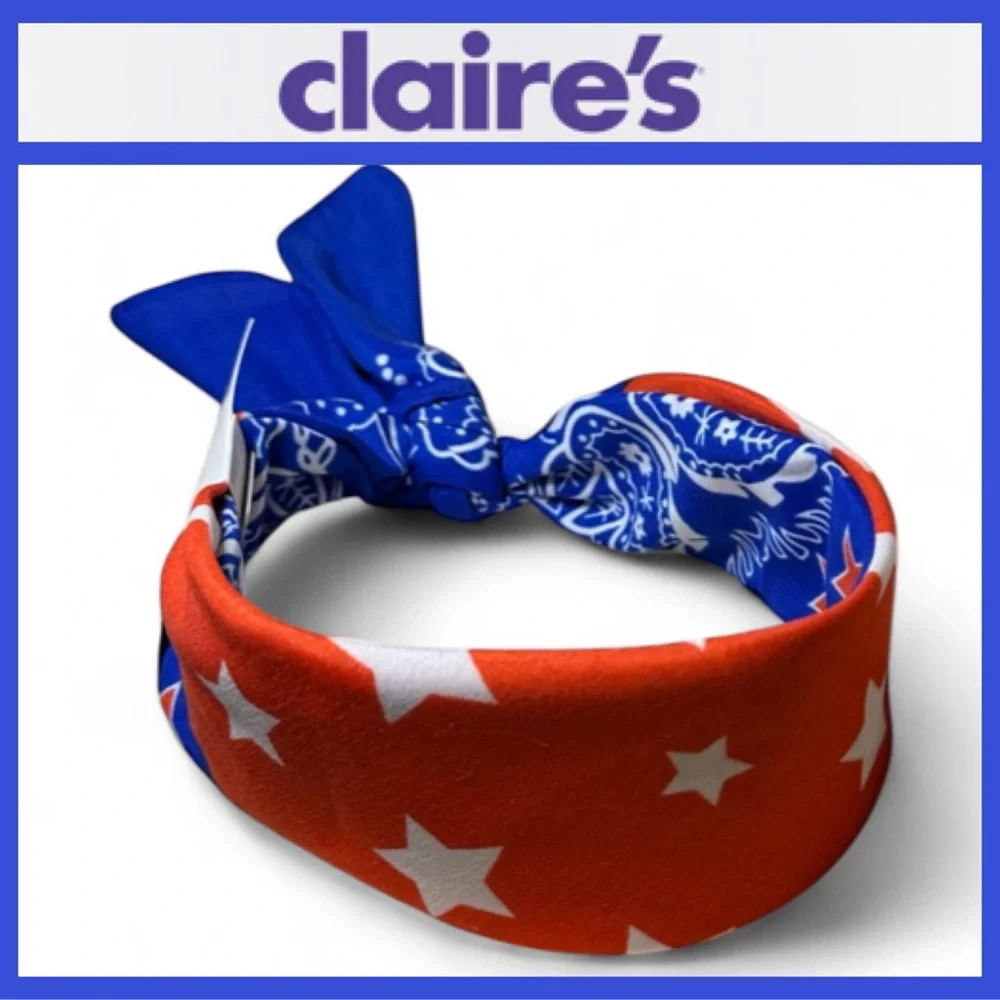 Claire's 4th of July Bandana Headband