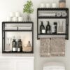 Galood Over Toilet Storage Shelf | Bamboo Bathroom Organizer