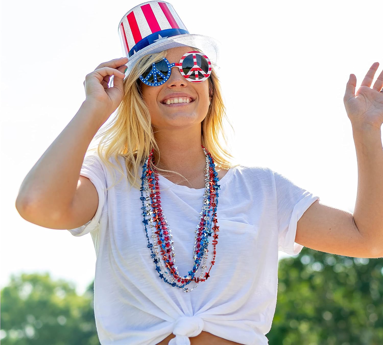 81qQjatRlaL._AC_SL1500_ Claire's 6pcs 4th of July Bead Necklaces