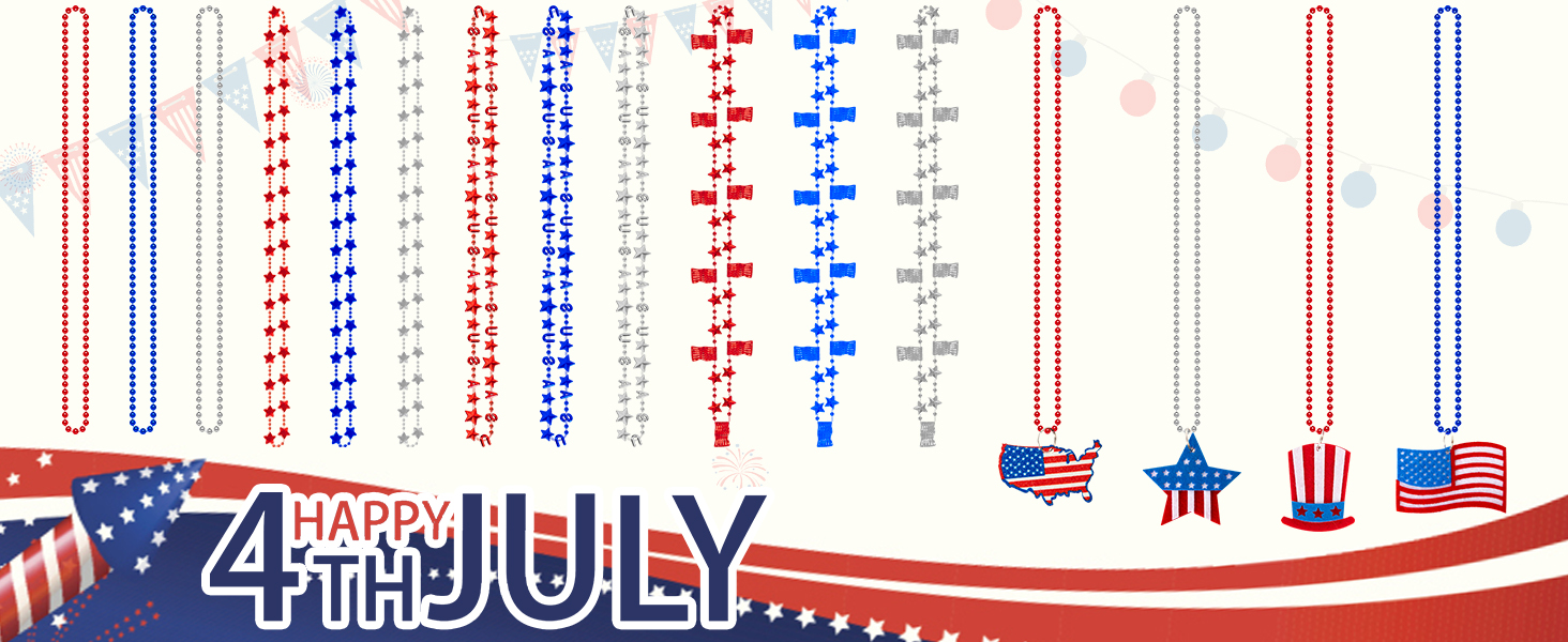 92f4b0ef-e48e-41e2-a2ed-790ac40d5552.__CR0,0,1464,600_PT0_SX1464_V1___ Claire's 6pcs 4th of July Bead Necklaces