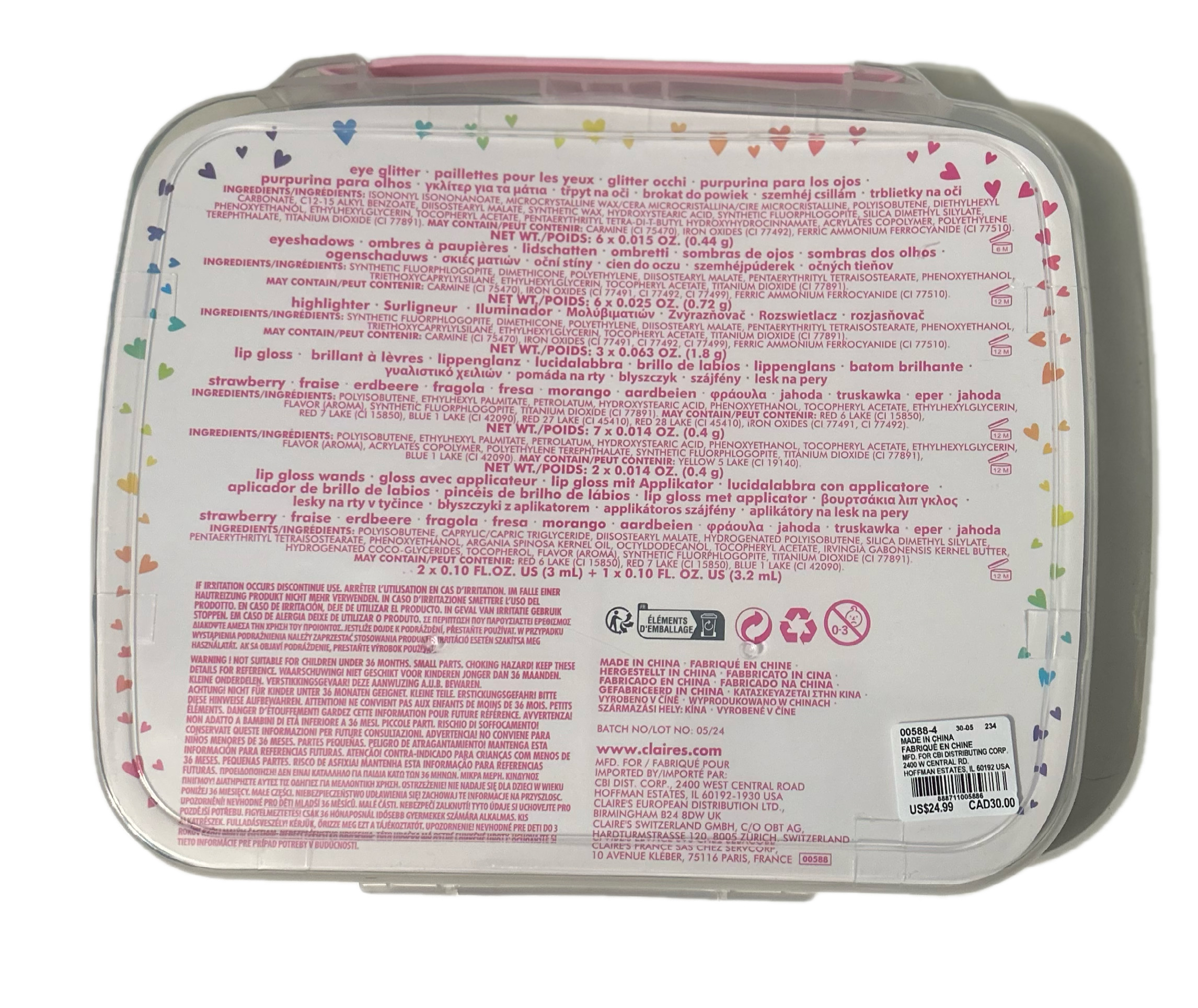 IMG_20261004_163359 Claire's Club Sweetheart Makeup Case | Kids Travel Set