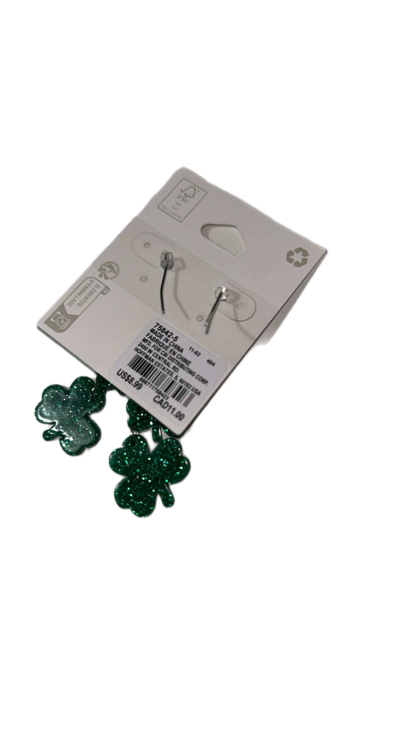IMG_20261004_211021 Claire's Green Shamrock Dangle Earrings | St. Patrick's Day
