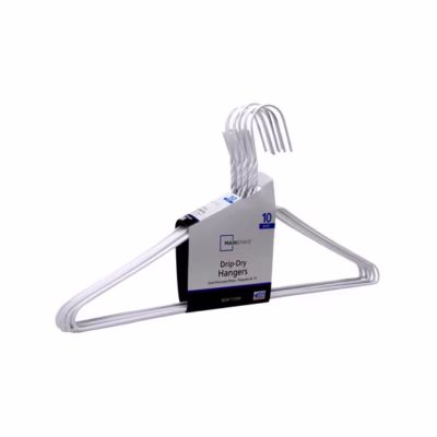 main Mainstays Drip Dry Wire Clothes Hangers
