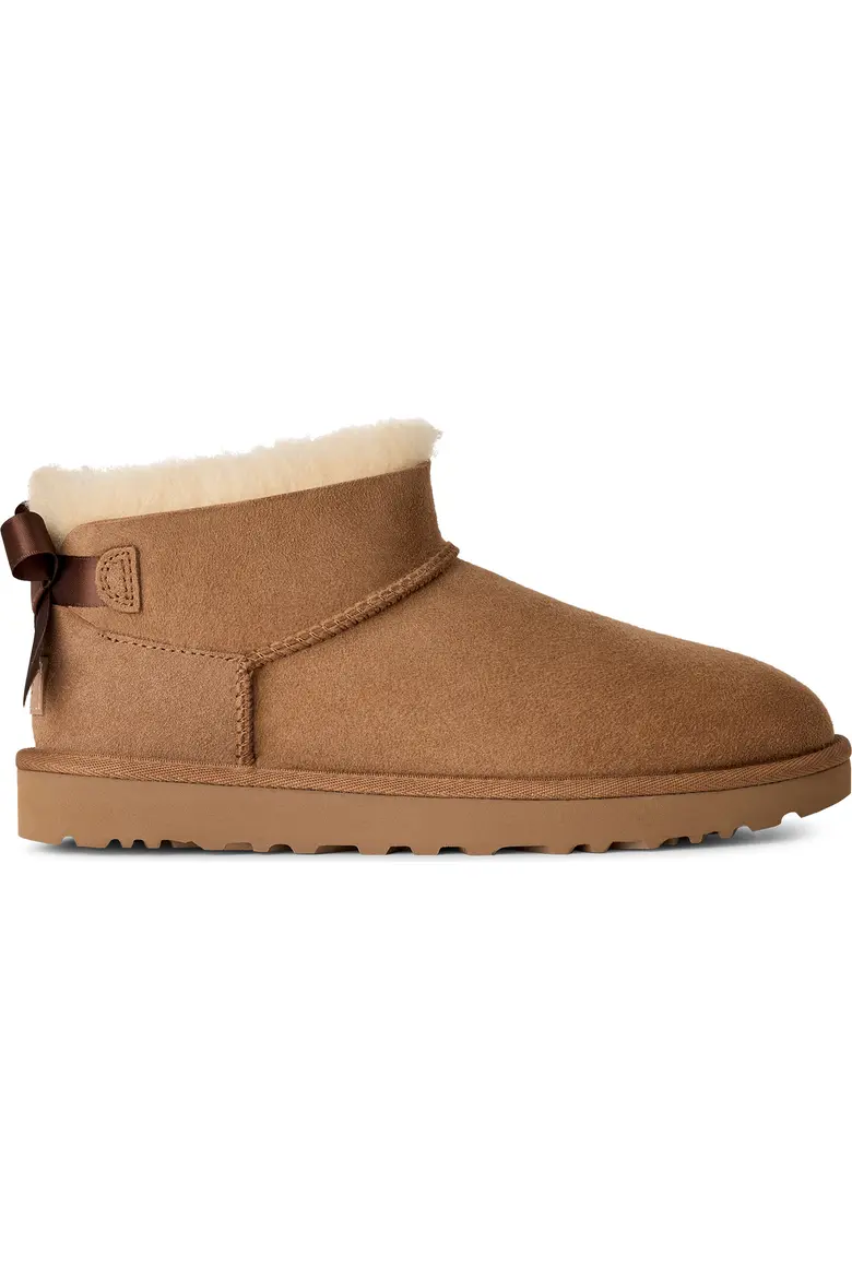 ugg1 Ultra Mini Bailey Bow Genuine Shearling Boot | UGG
