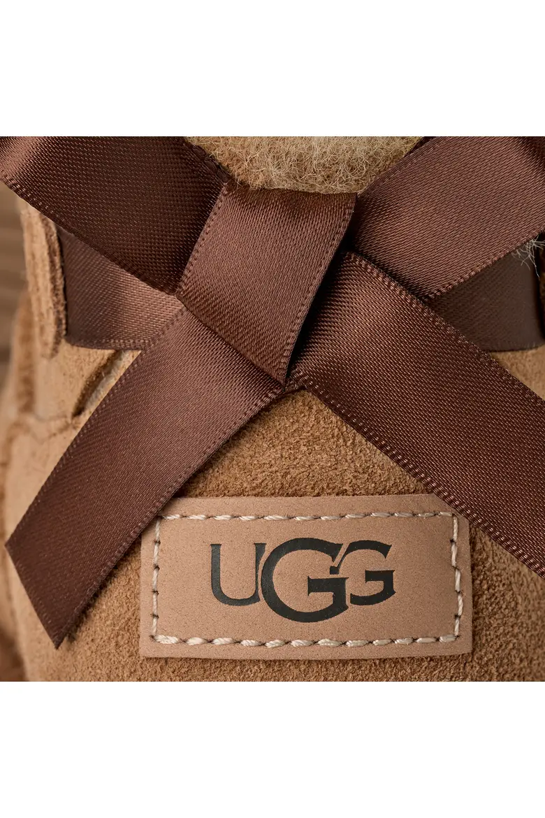 ugg4 Ultra Mini Bailey Bow Genuine Shearling Boot | UGG
