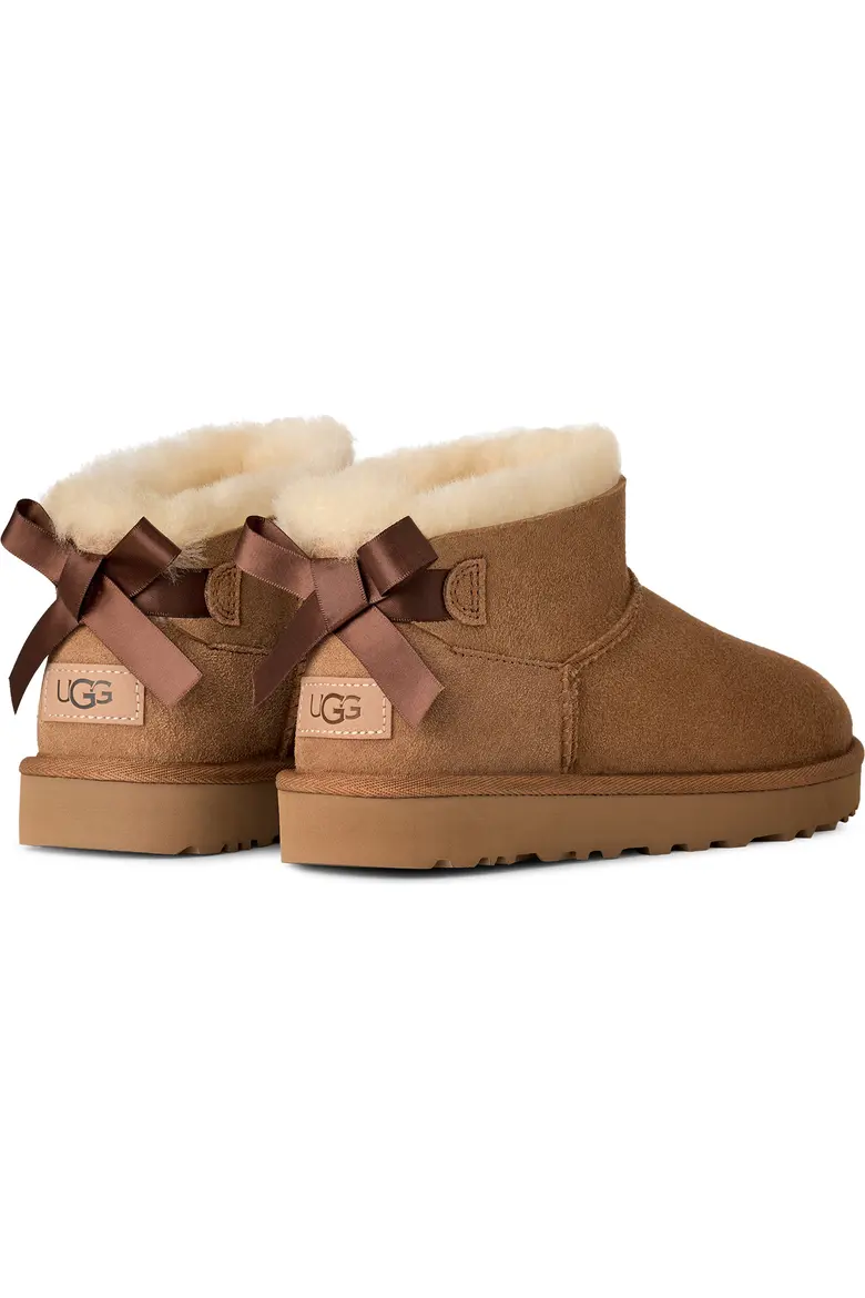 ugg5 Ultra Mini Bailey Bow Genuine Shearling Boot | UGG